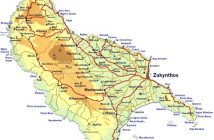 Zakynthos Adası Harita